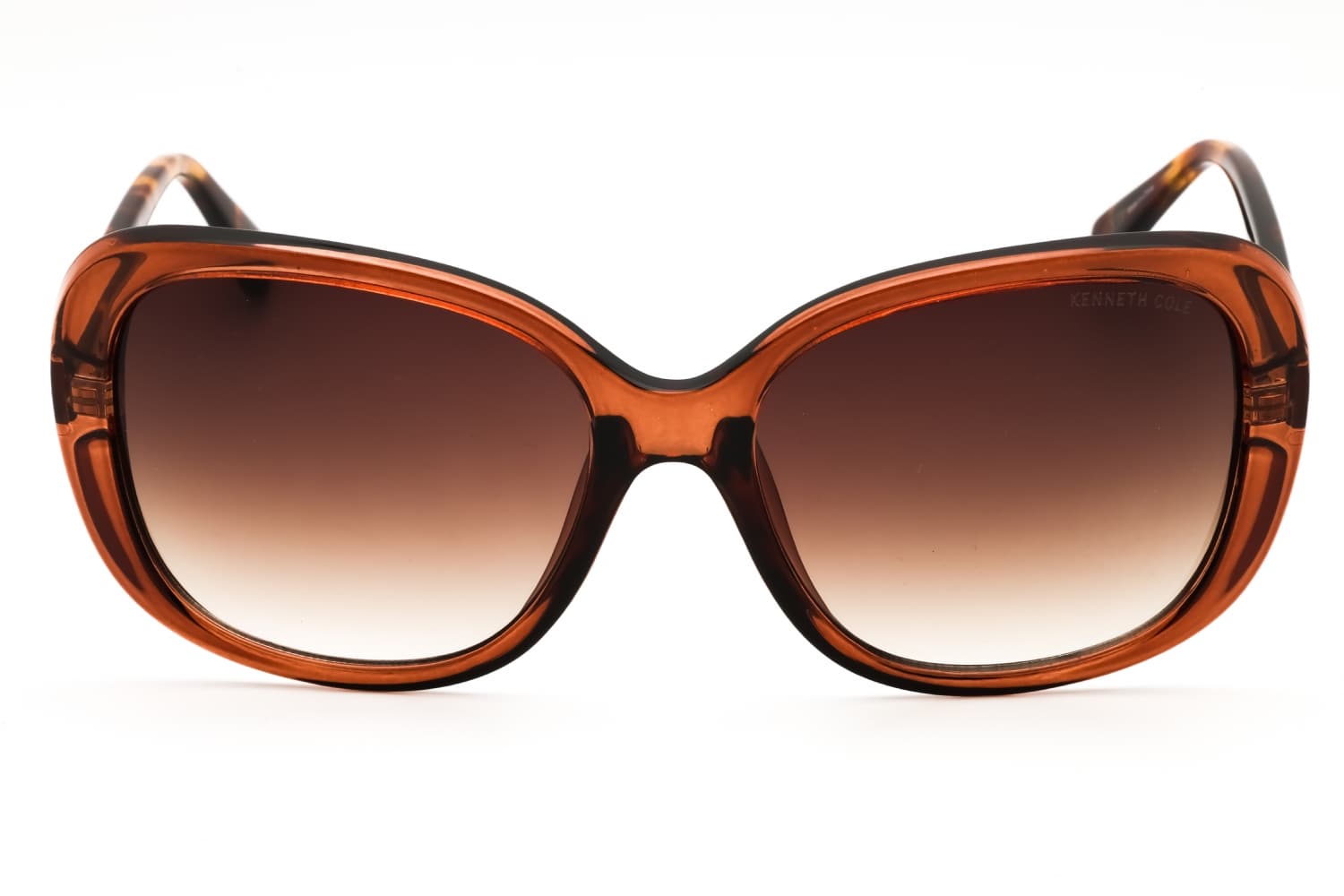 Kenneth Cole KC00031 48F Sunglasses Shiny Dark Brown 57mm Women 2
