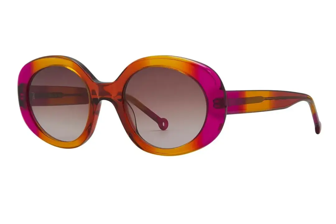 Nathalie Blanc Annie C653 Sunglasses Orange Rose 48mm Women