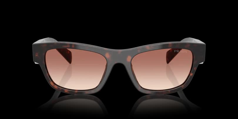 Prada 0PR B09S 17N50L Sunglasses Tortoise 52mm Women 2