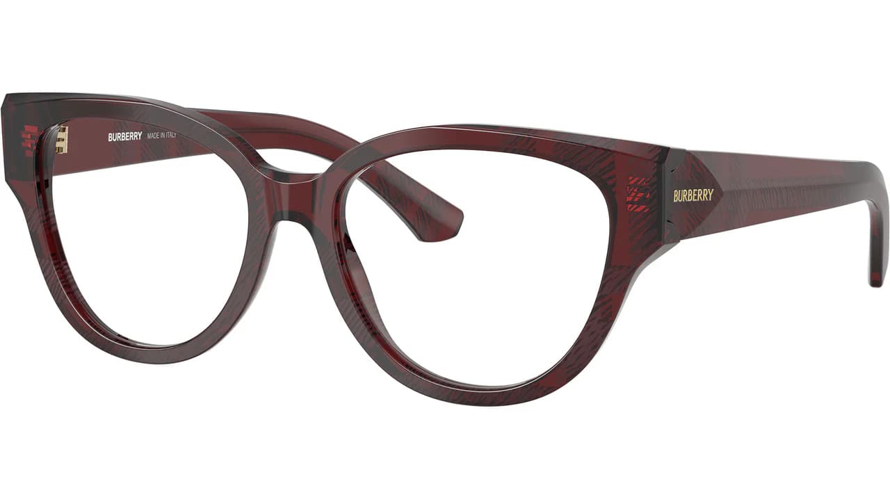 Burberry 0BE2421 4115 Eyeglasses Checkered Red 51mm Women