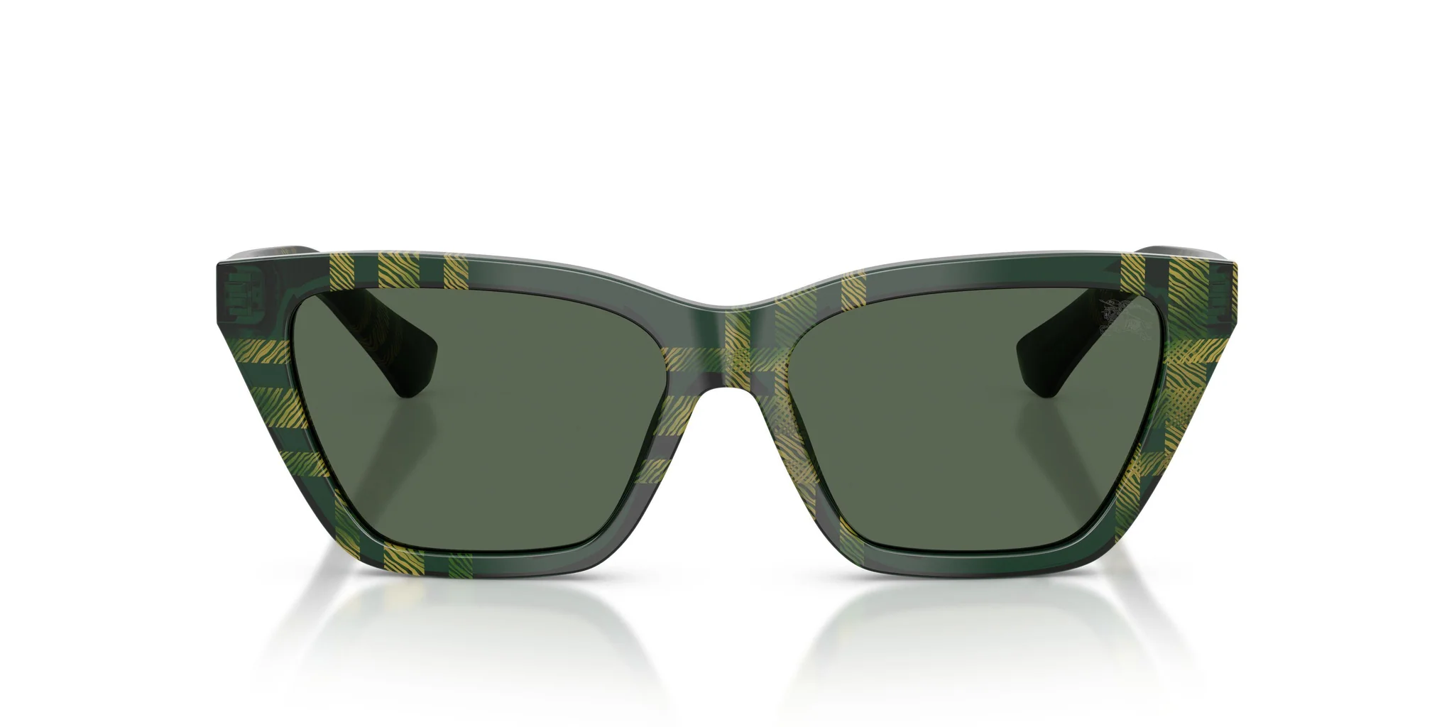 Burberry 0BE4468 416971 Sunglasses Check Green 54mm Women 2
