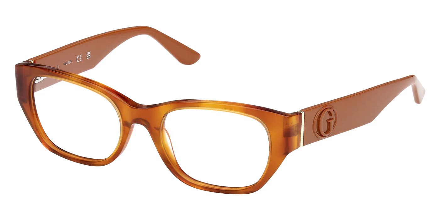 Guess GU50304 053 Eyeglasses Blonde Havana 52mm Women