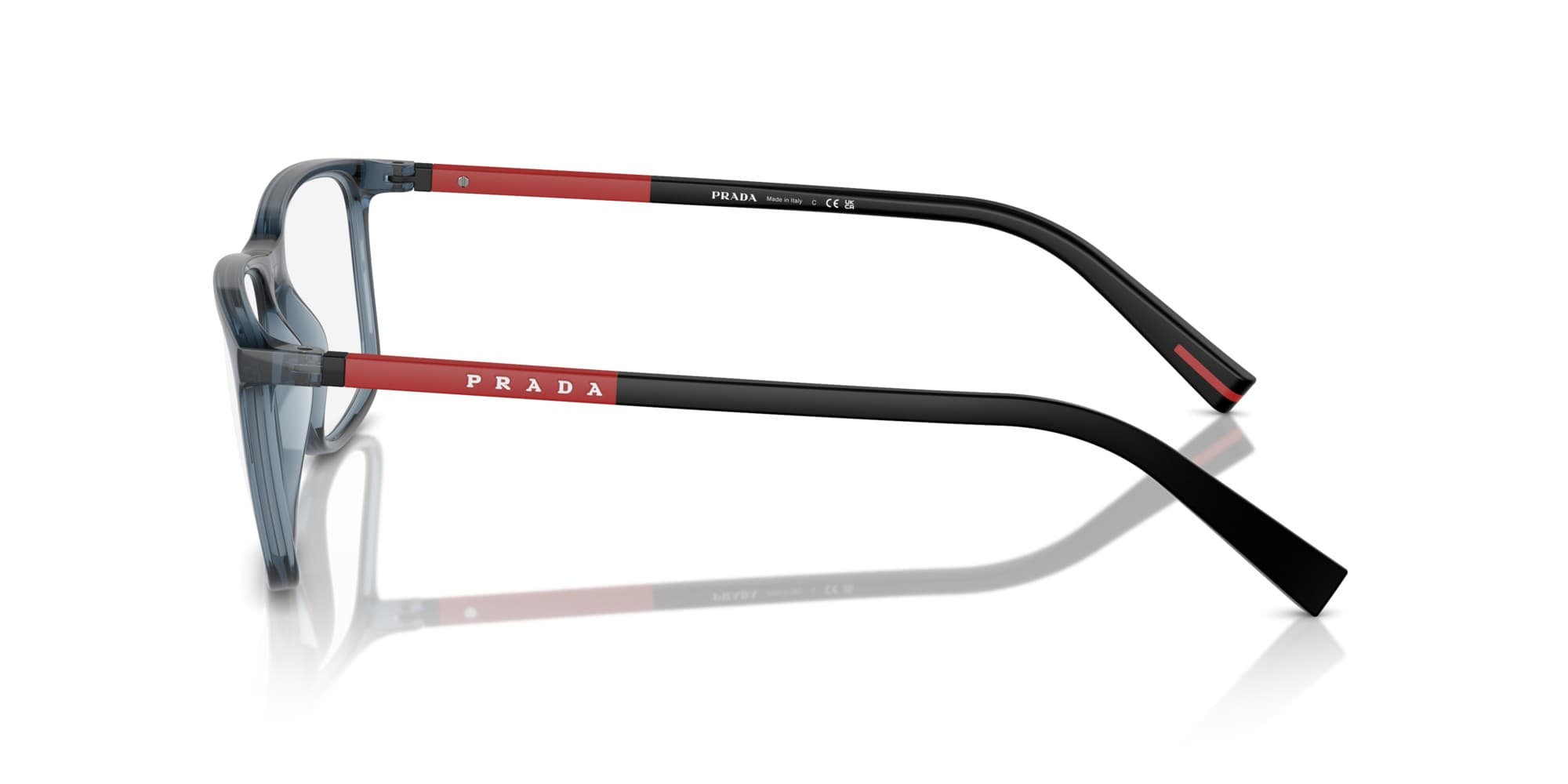 Prada VPRA51 1AB-1O1 Eyeglasses Blue 55mm Unisex 3