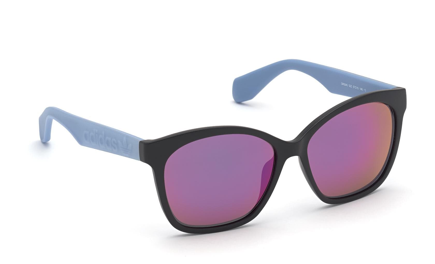Adidas OR0045 02Z Sunglasses Matte Black 57mm Women 8