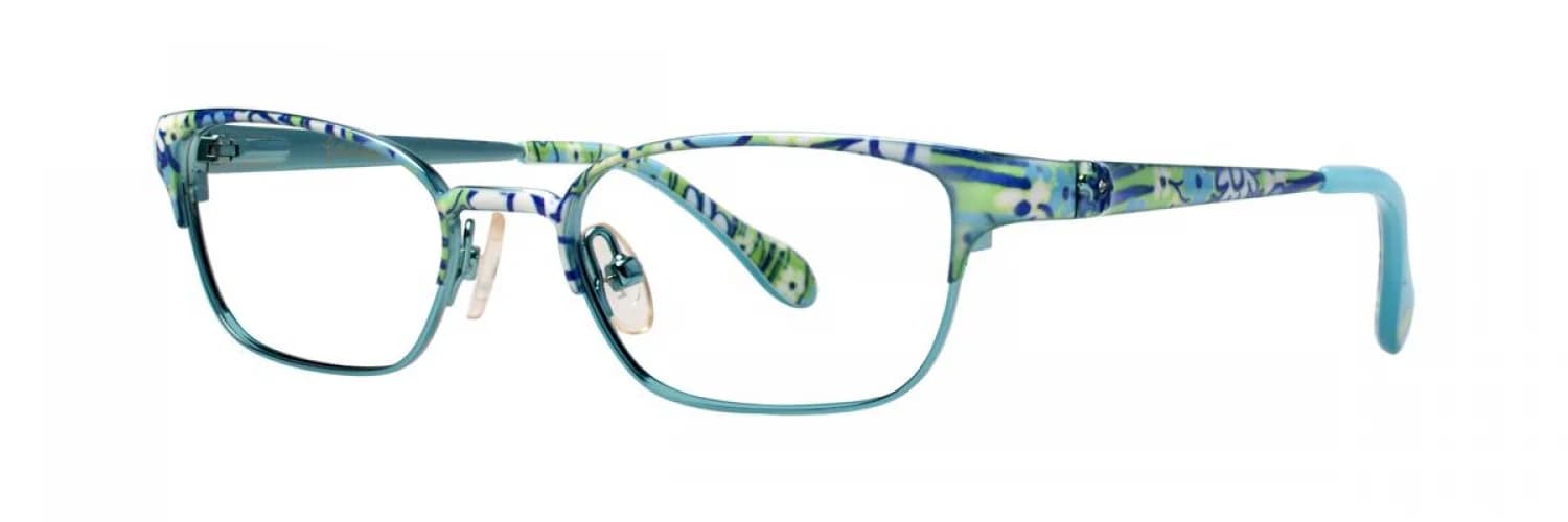 Lilly Pulitzer Tully Eyeglasses Aqua 45mm Kids
