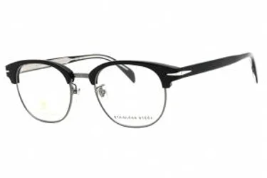 David Beckham DB 1012 0BSC 00 Eyeglasses Black Silver 49mm