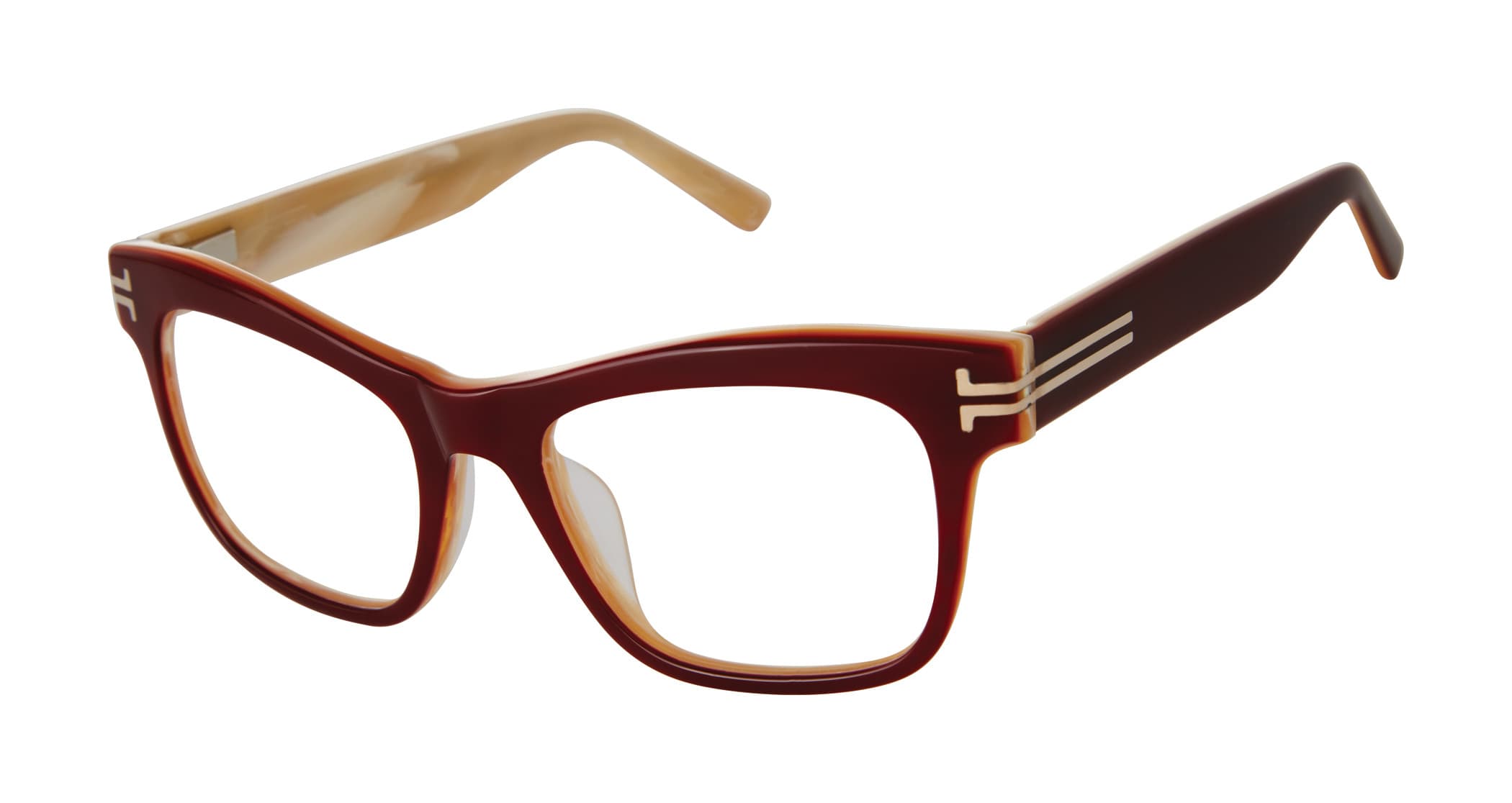 L.A.M.B. LA109 BUR Eyeglasses Burgundy 50mm Women