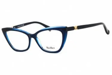 Max Mara MM5016 090 Eyeglasses Shiny Blue 54mm
