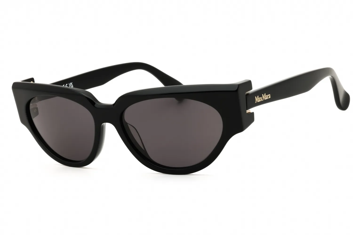 Max Mara MM0139 01A Sunglasses Shiny Black 55mm Women