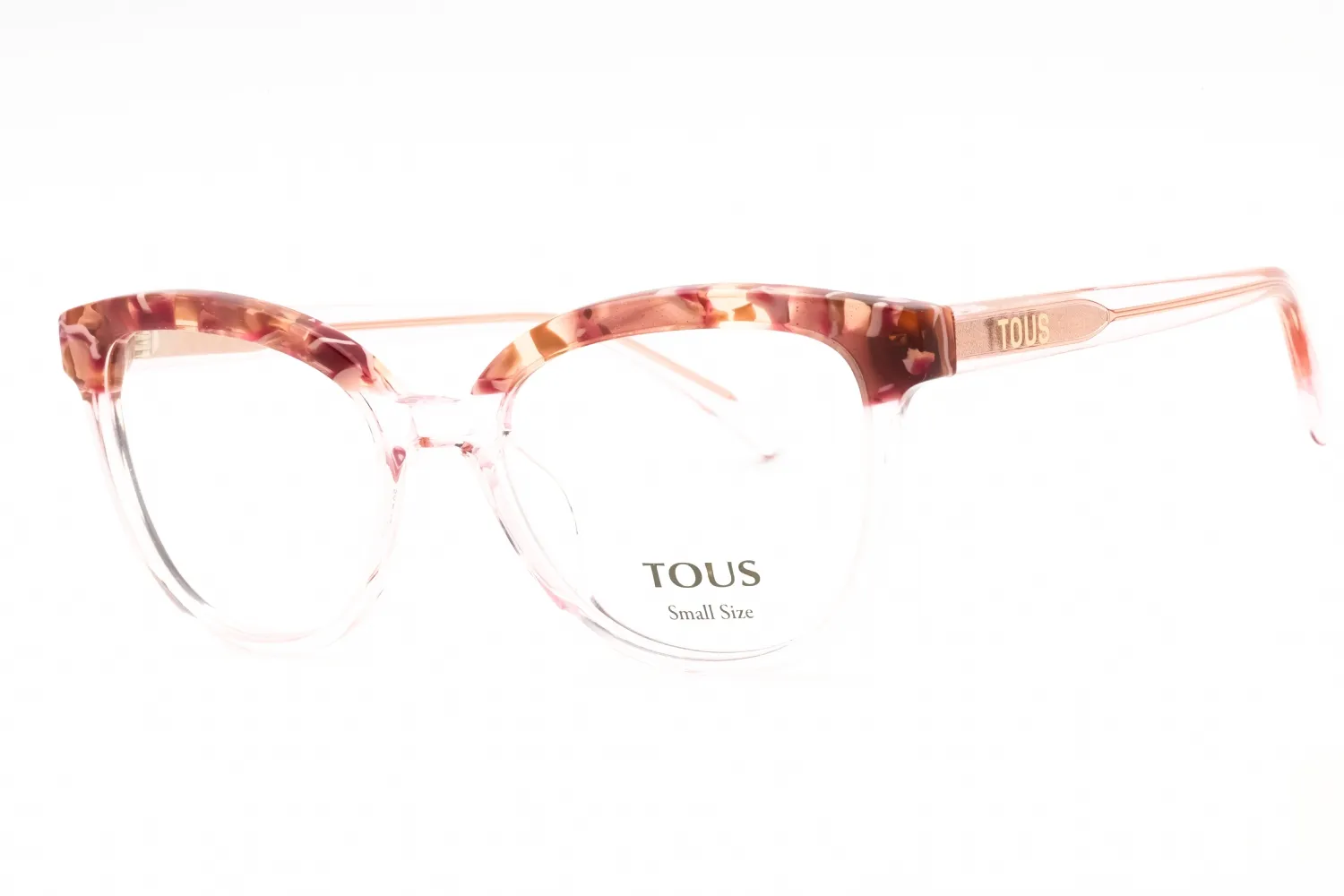 Tous VTOB93V 06MH Eyeglasses Shiny Transparent Pink 50mm Women