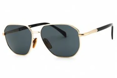 David Beckham DB 1132/F/S 0RHL IR Sunglasses Gold Black 60mm