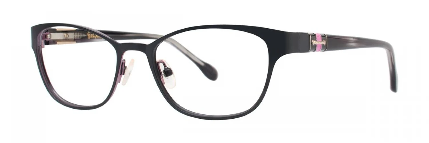 Lilly Pulitzer Palmetto Eyeglasses Black 50mm Women