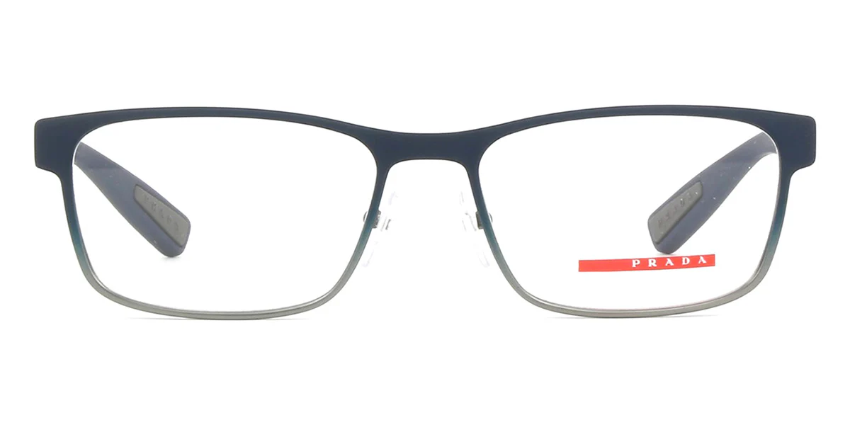 Prada VPS50G U6T1O1 Eyeglasses Blue 55mm Men 2