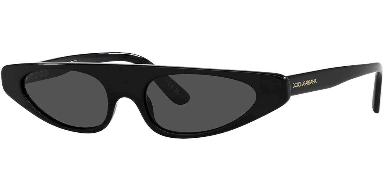 Dolce &amp; Gabbana Re-Edition DG4442 501/87 501/87 Sunglasses Black 140mm Women