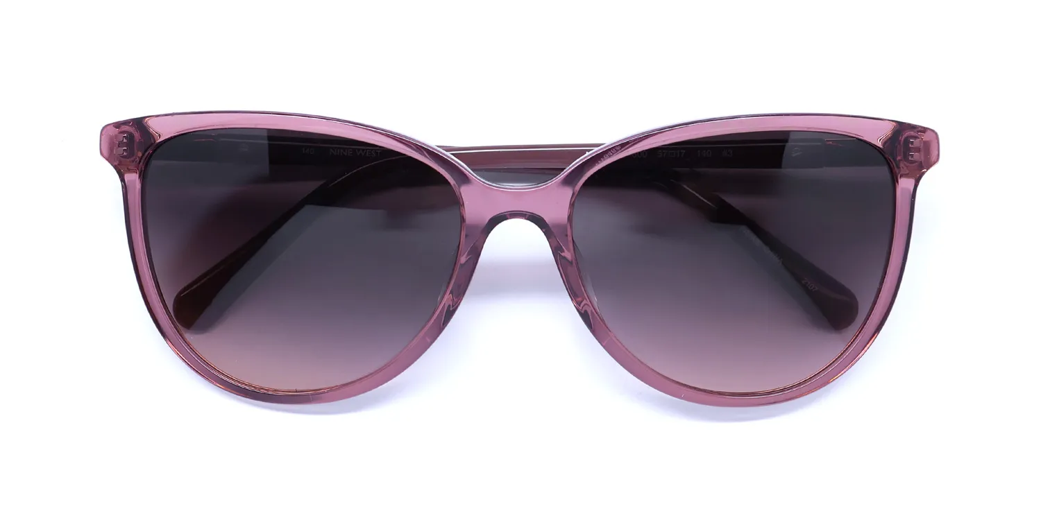 Nine West Nw646s 600 Sunglasses Crystal Rose 57mm 2