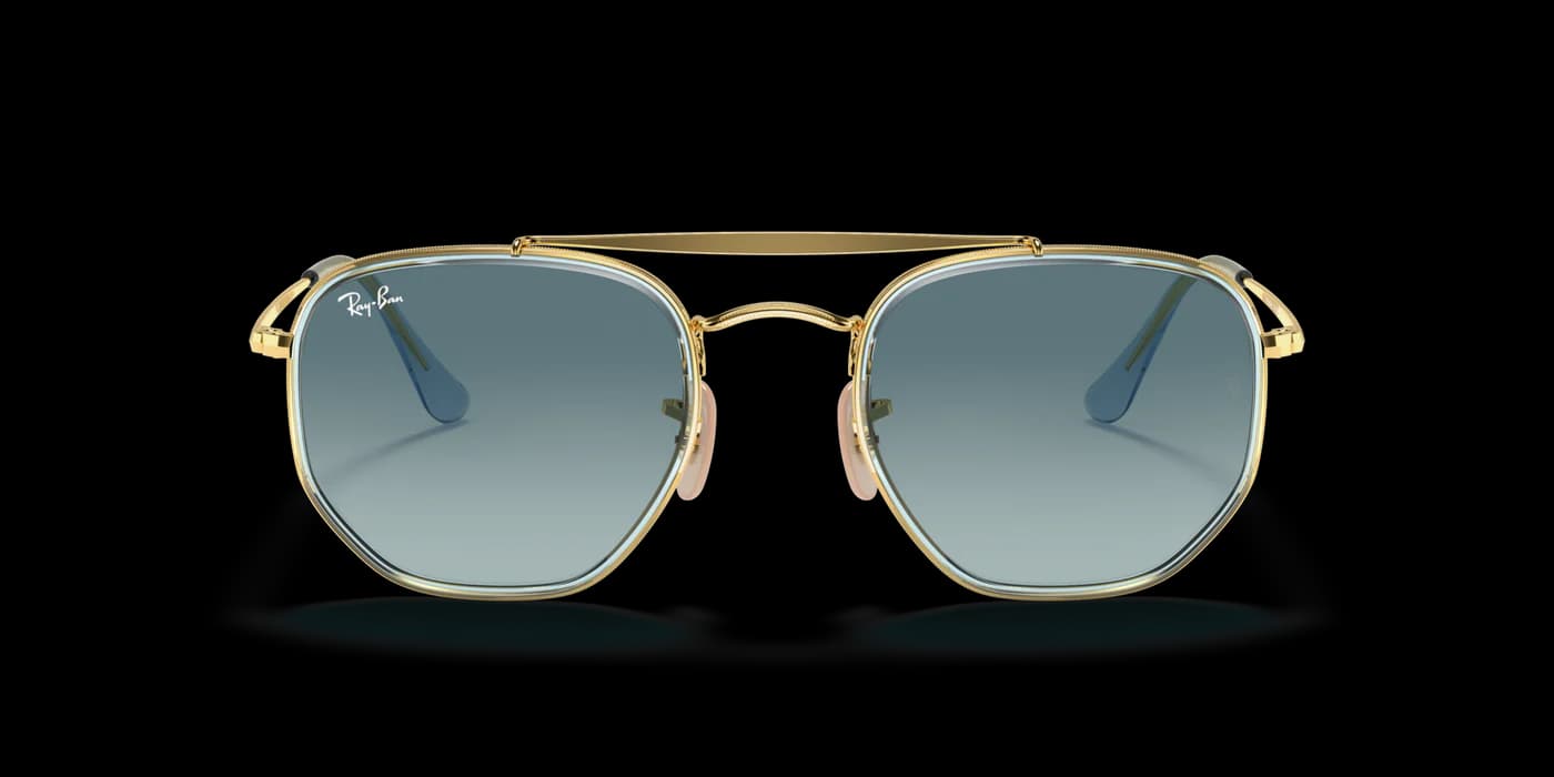 Ray-Ban RB3648-M THE MARSHAL II 9123/3M Sunglasses Gold 52mm Unisex 2