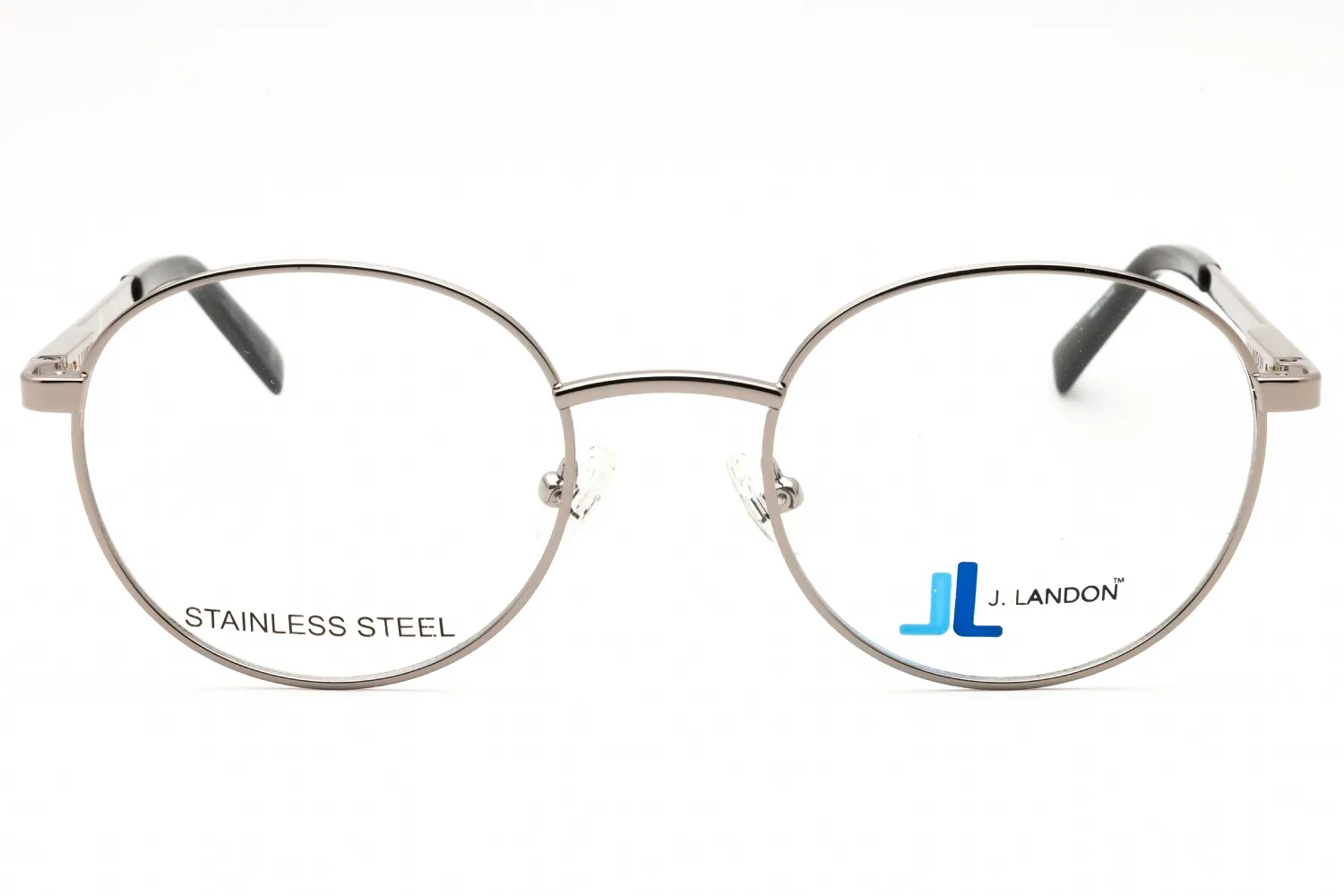 J. Landon JL1014 008 Eyeglasses Shiny Gunmetal 51mm Men 2