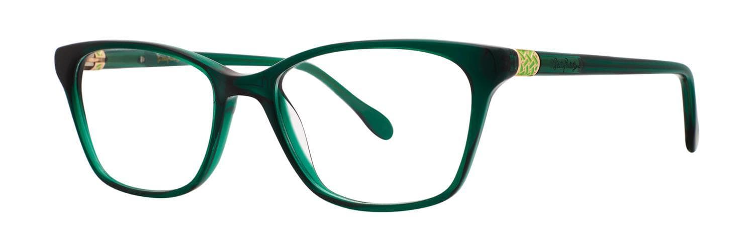 Lilly Pulitzer Lindley Eyeglasses Green Marble 50mm Women