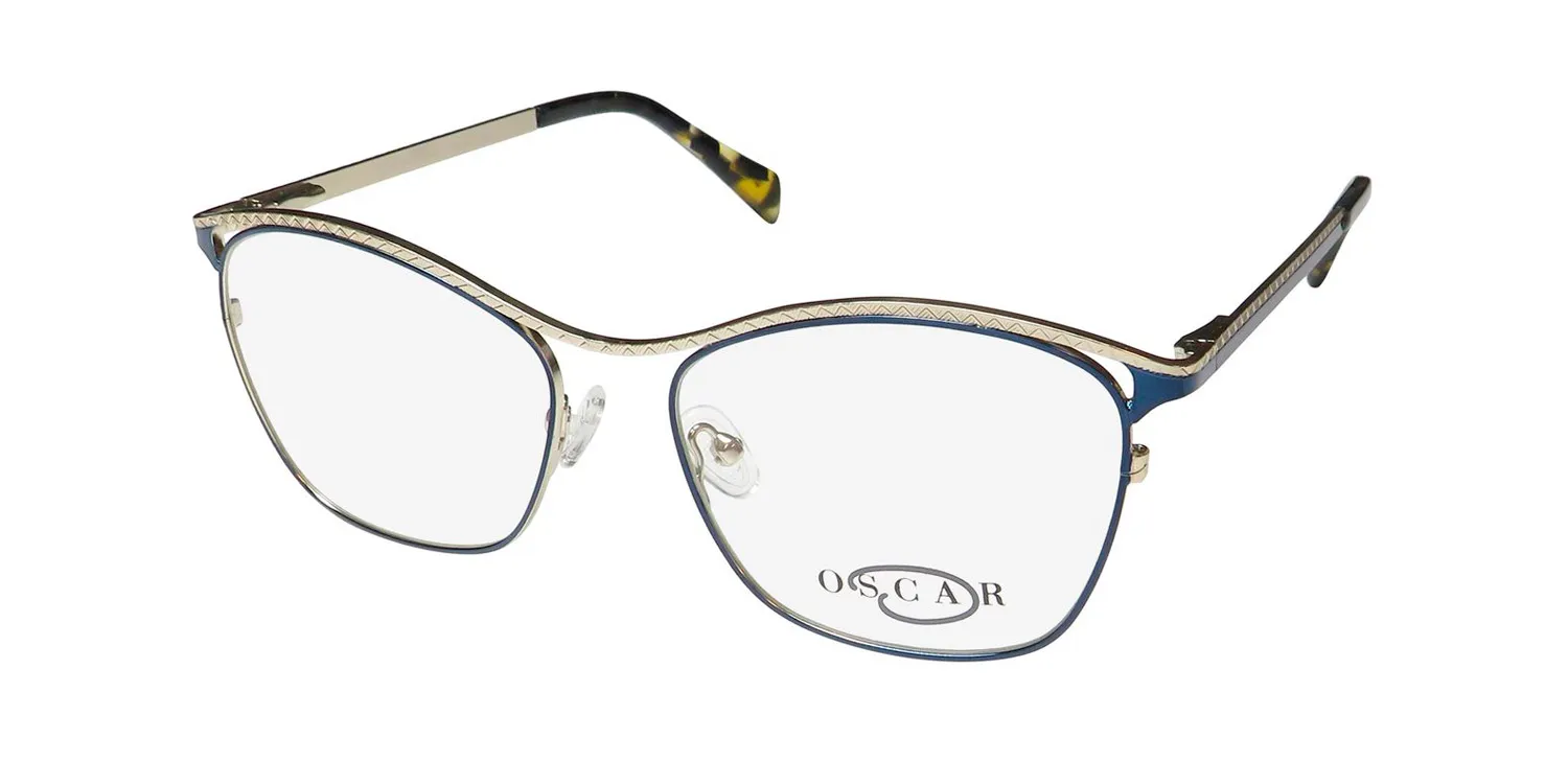 Oscar de la Renta Osl748 414 Eyeglasses Navy 55mm