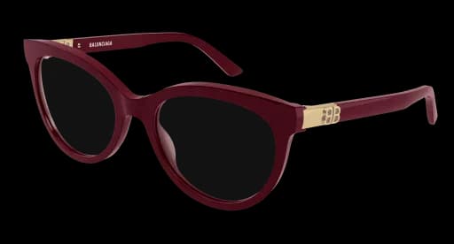 Balenciaga BB0185O 003 Eyeglasses Burgundy 53mm Women