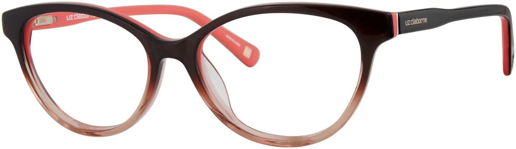 Liz Claiborne L 452 06OX Eyeglasses Brown Beige 51mm Women
