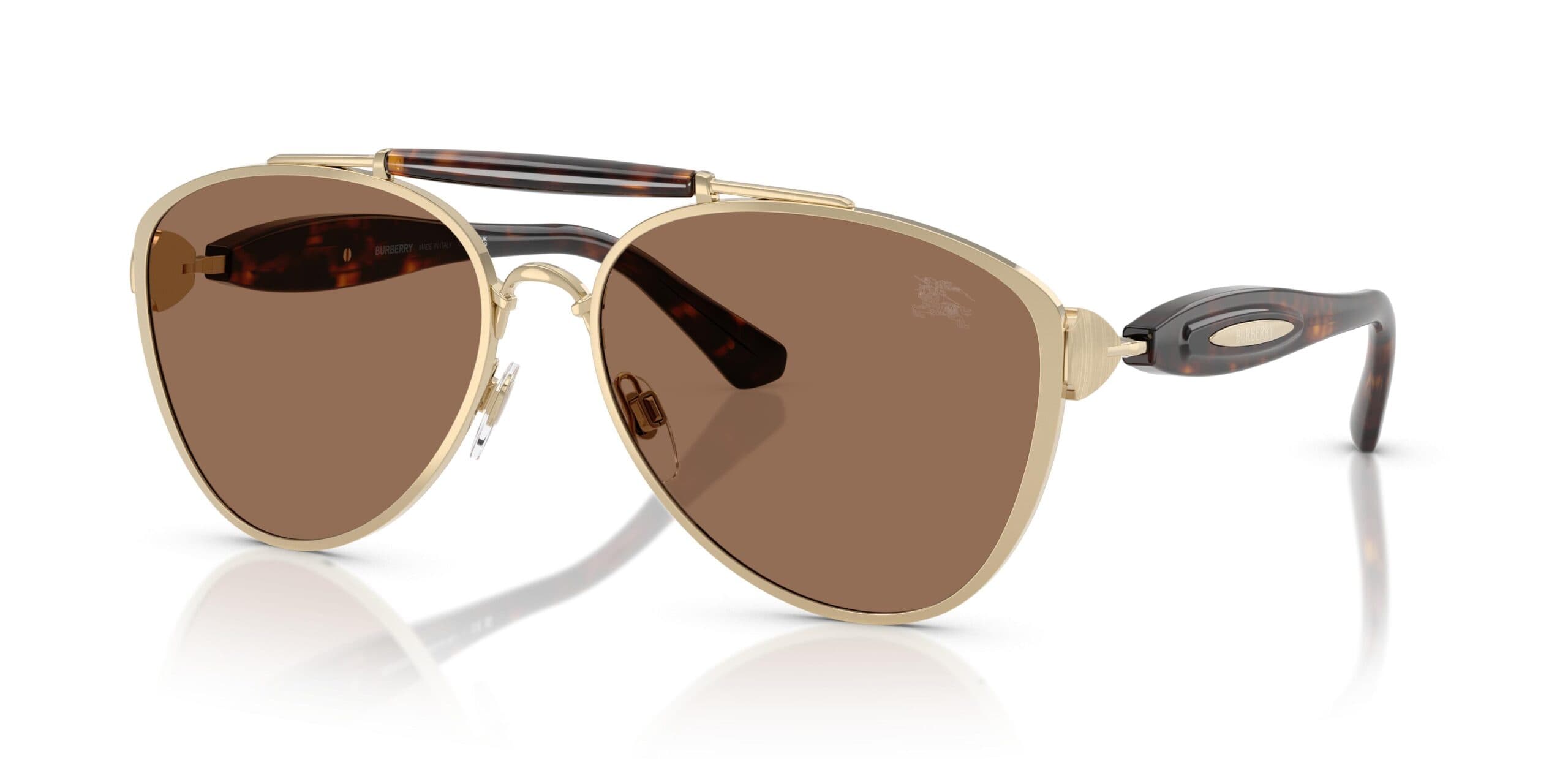 Burberry 0BE3160 110973 Sunglasses Light Gold 61mm Women