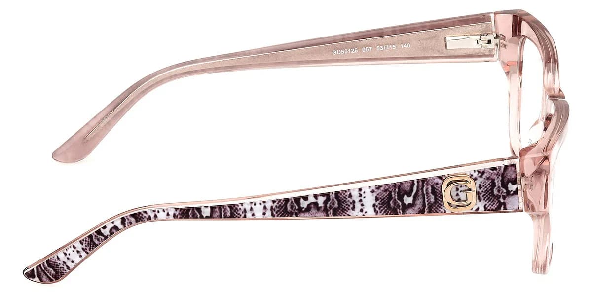 Guess GU50126 057 Eyeglasses Shiny Beige 53mm Women 5
