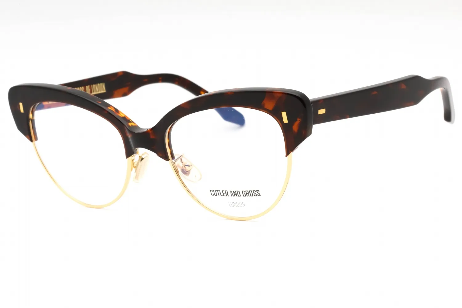 Cutler and Gross CG1351 002 Eyeglasses Medium Dark Turtle 55mm Women