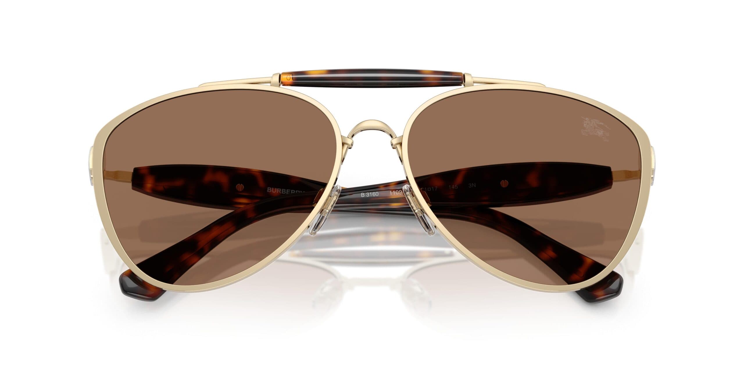 Burberry 0BE3160 110973 Sunglasses Light Gold 61mm Women 5