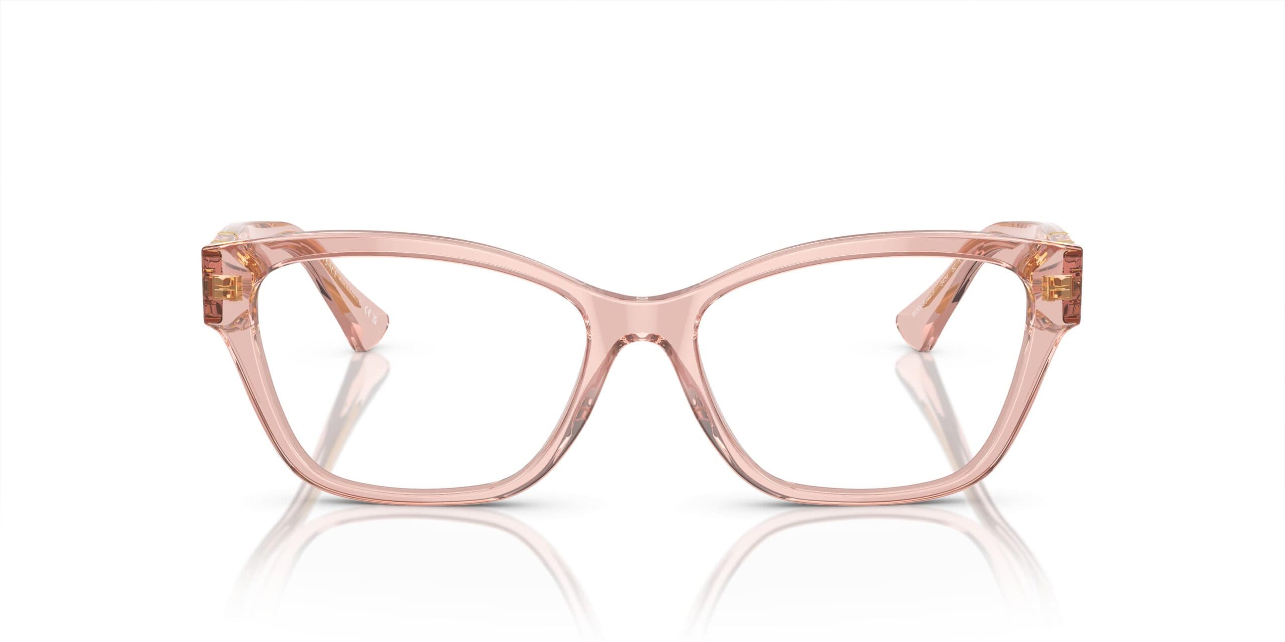 Versace 0VE3344F 5434 Eyeglasses Transparent Brown 54mm Women 2