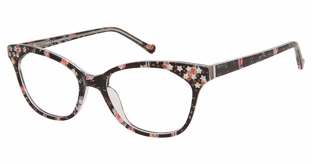 Betsey Johnson SPOTLIGHT BLK Eyeglasses Multicolor 52mm Women