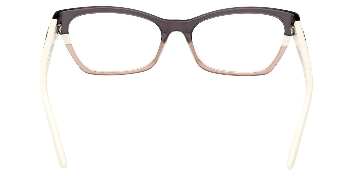 Guess GU2979 020 Eyeglasses Gray Striped Shiny Ivory 54mm Women 4