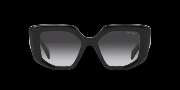 Prada 0PR 14ZS 1AB09S Sunglasses Black 50mm Women 2