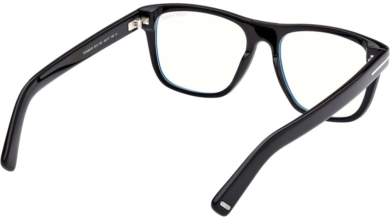 Tom Ford FT5902B 001 Eyeglasses Shiny Black 54mm Men 5