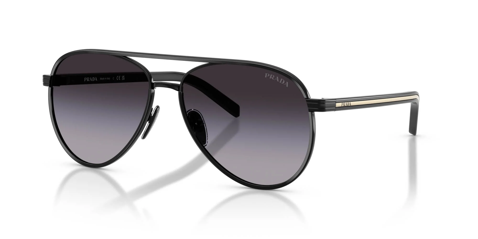 Prada 0PR B57S AAV90A Sunglasses Black 56mm Women
