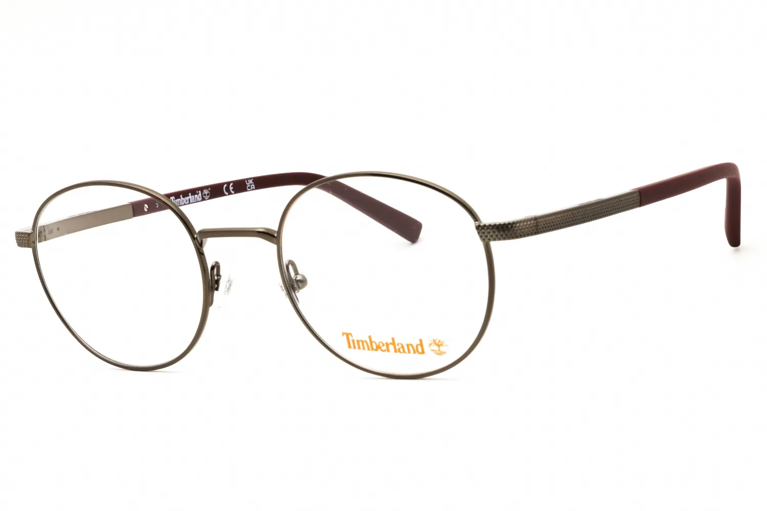 Timberland TB1724 008 Eyeglasses Shiny Gunmetal 50mm Men