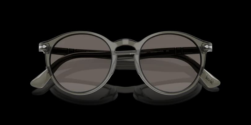 Persol PO3171S 1103B1 Sunglasses Transparent Mole Grey 52mm Men 6