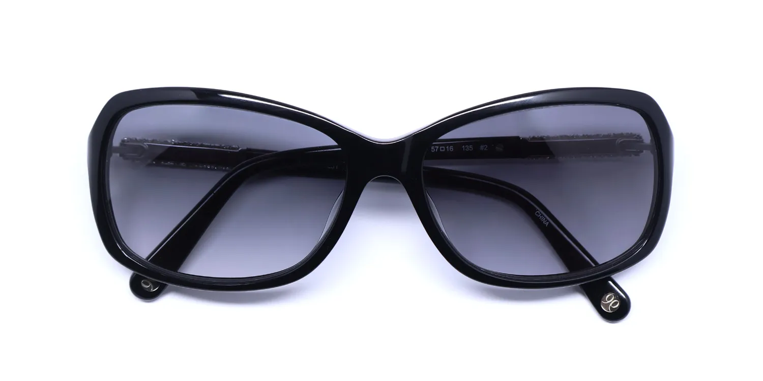 Nine West Nw627s 001 Sunglasses Black 57mm 2