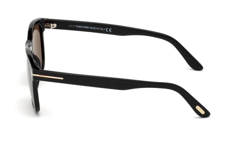 Tom Ford FT0595 01J Sunglasses Shiny Black 55mm Men 3