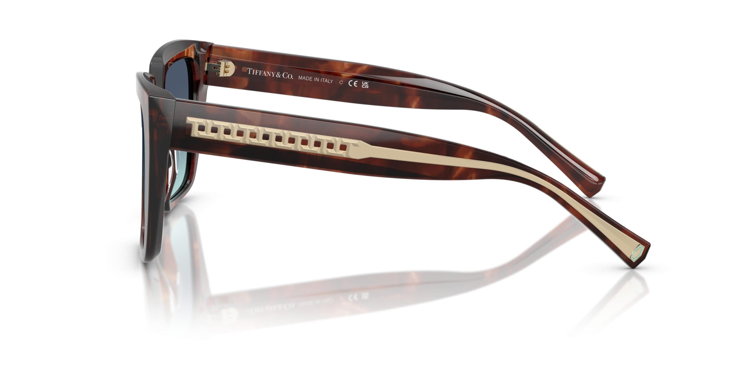 Tiffany & Co. 0TF4235 84219S Sunglasses Spotted Brown Havana 55mm Women 3