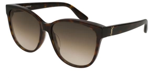 Saint Laurent SL M23 002 Sunglasses Havana 58mm Women