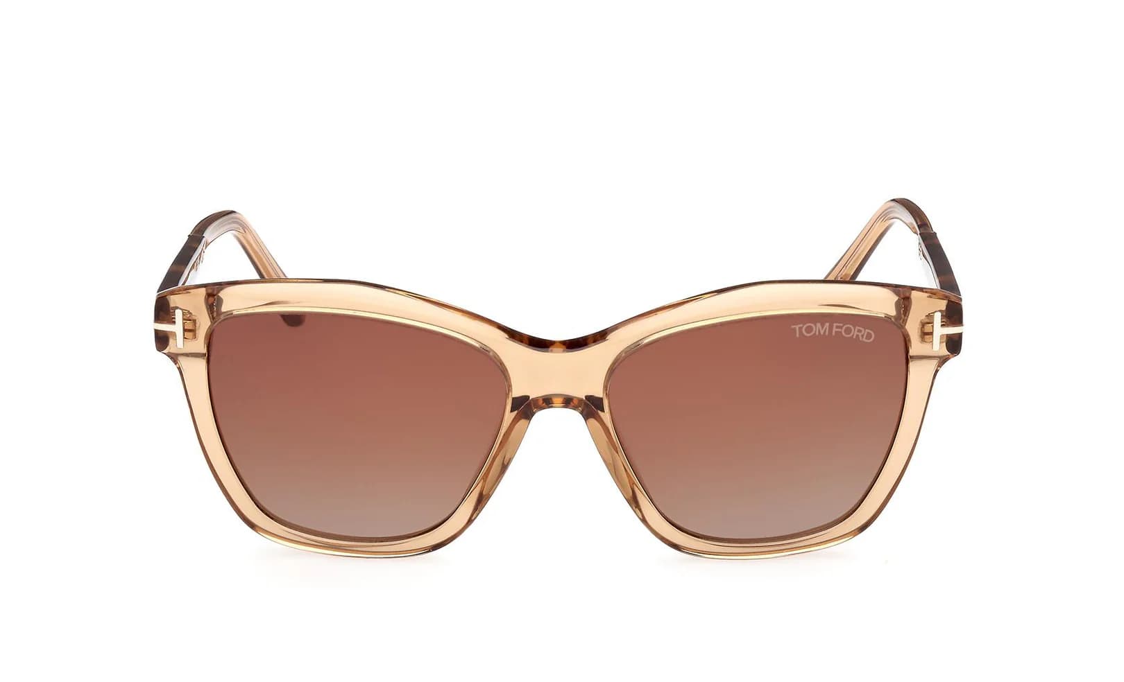 Tom Ford FT1087 45F Sunglasses Shiny Light Brown 54mm Women 2