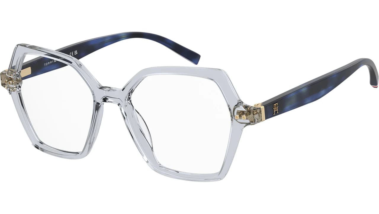 Tommy Hilfiger TH 2216 0MVU Eyeglasses Azure 51mm Women