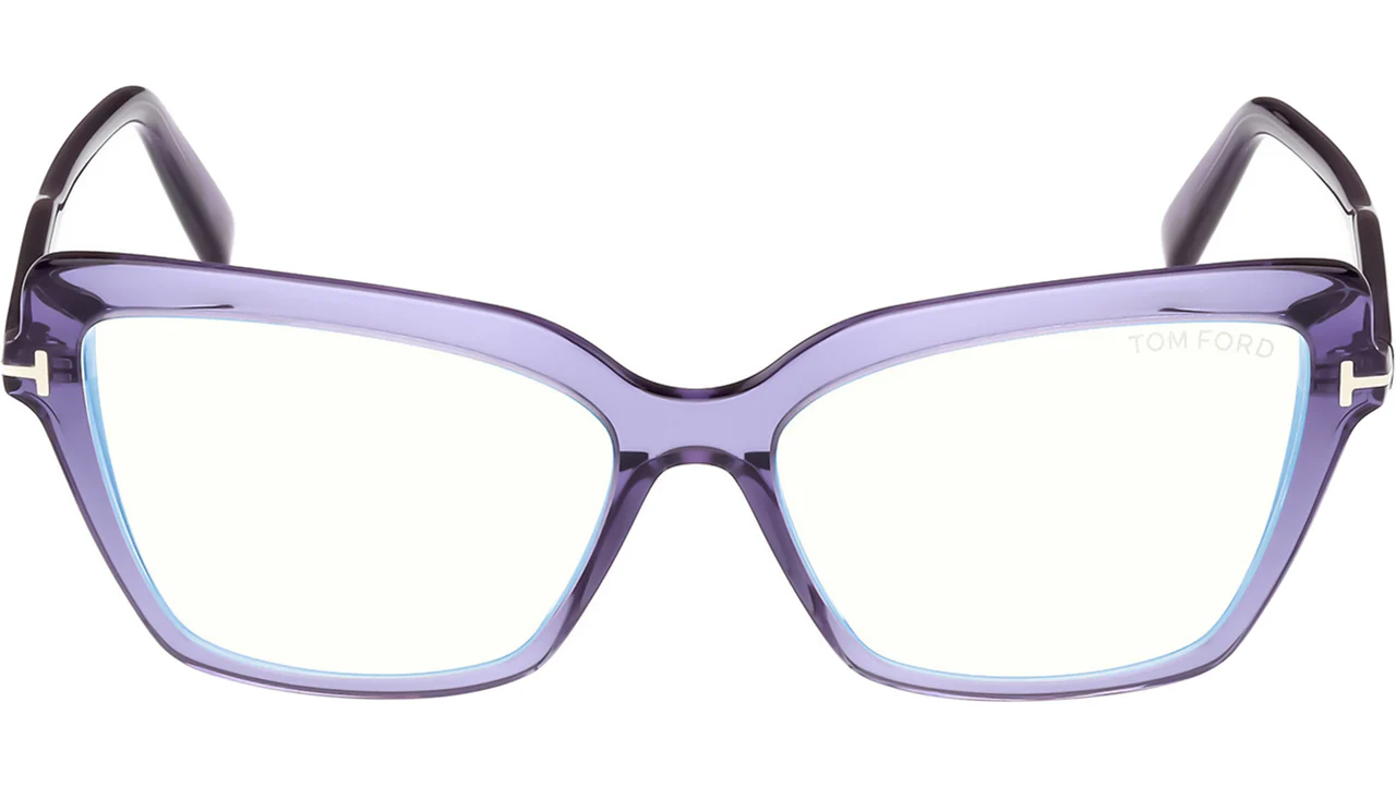 Tom Ford FT5948B 081 Eyeglasses Shiny Violet 55mm Women 2