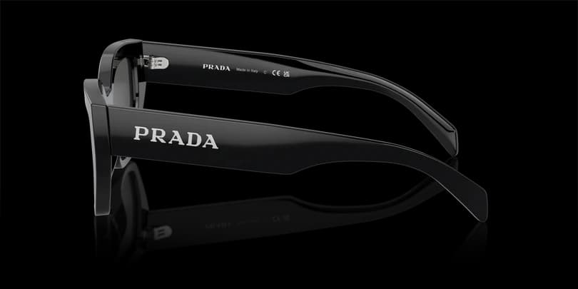 Prada 0PR A09SF 1AB5S0 Sunglasses Black 55mm Women 2
