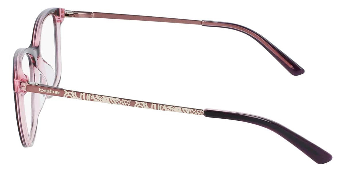 Bebe BB5187 610 Eyeglasses Plum Pink 53mm Women 3