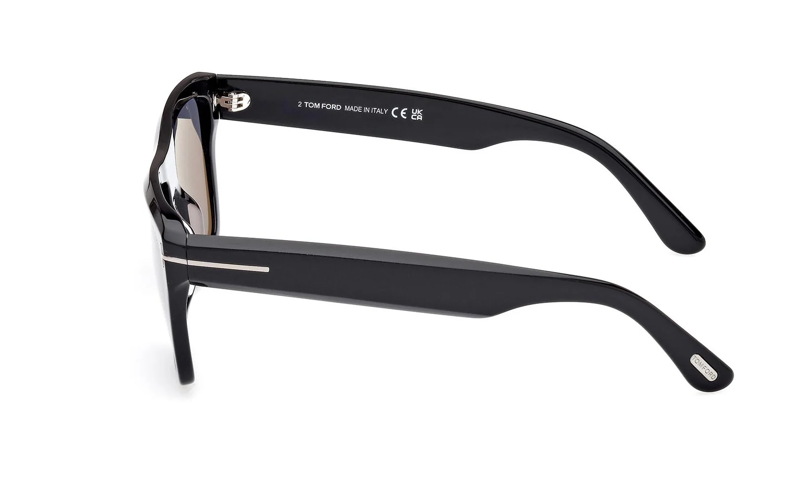 Tom Ford FT1077-N 01D Sunglasses Shiny Black 55mm Men 5