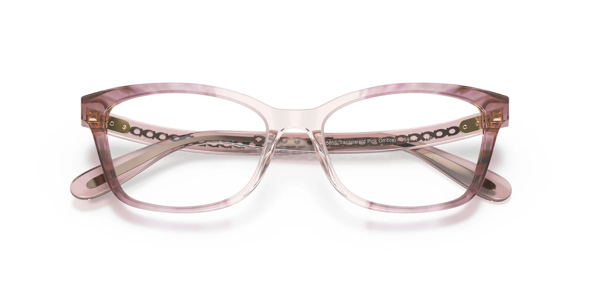 Coach HC6181 5656 Eyeglasses Transparent Pink Ombre 54mm Women 5