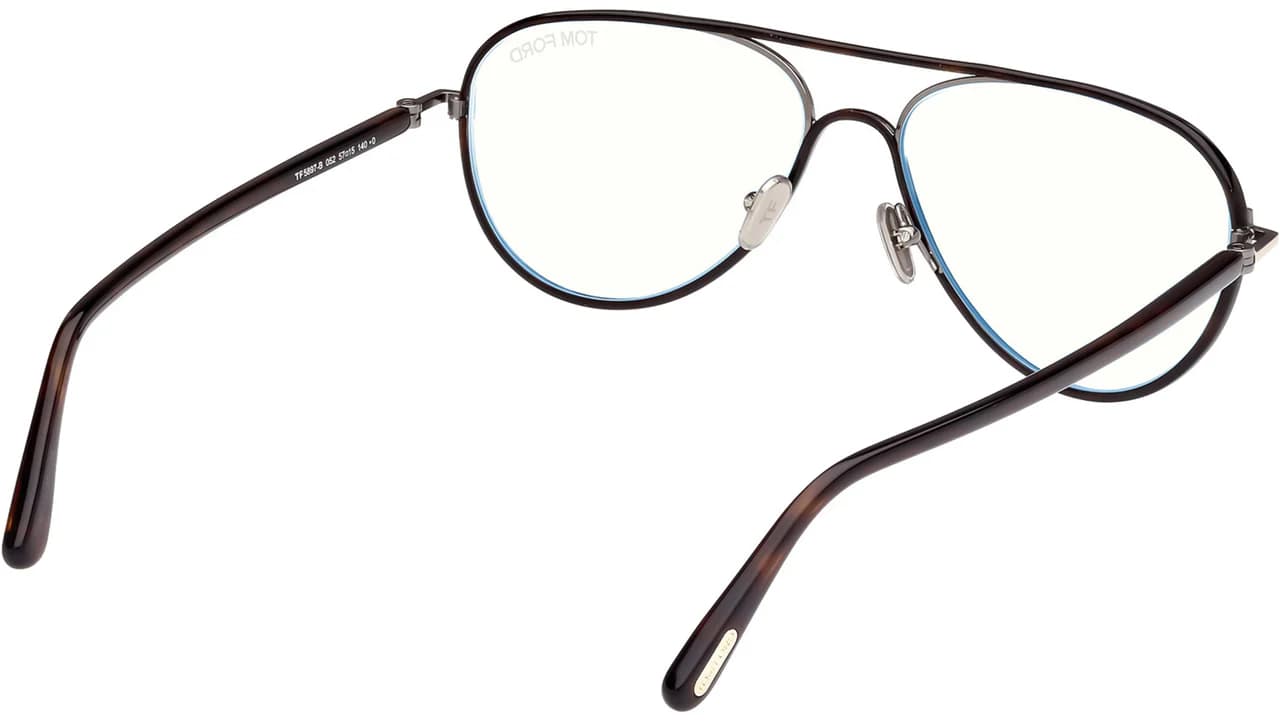 Tom Ford FT5897B 052 Eyeglasses Dark Havana 57mm Women 4