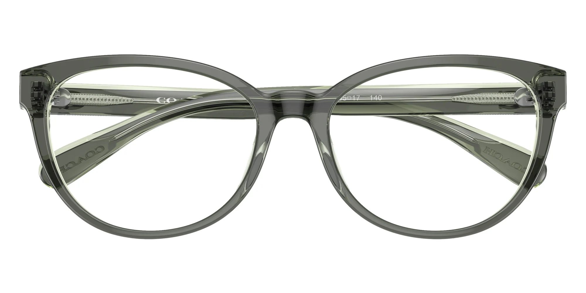 Coach 0HC6210U 5746 Eyeglasses Transparent Green 55mm Women 5